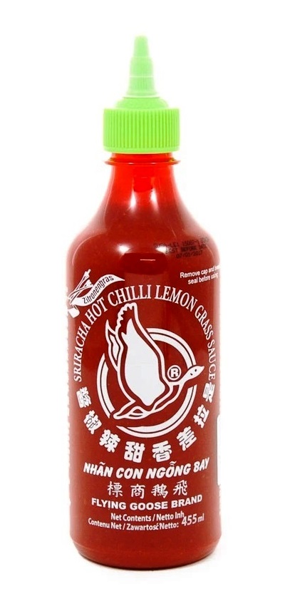 Salsa al peperoncino Sriracha con citronella -Flying Goose 455ml